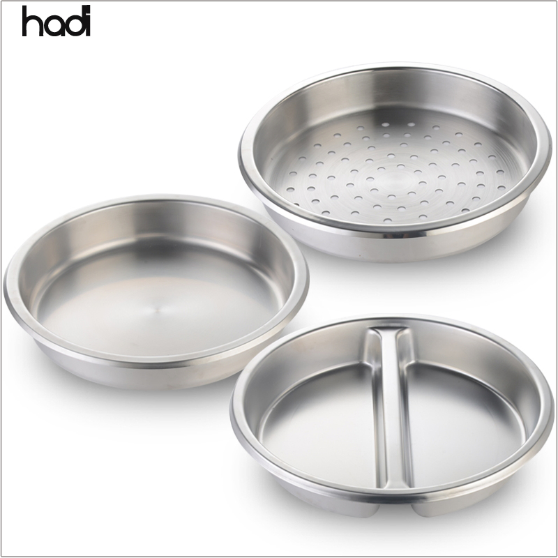 Guangzhou Unique Kitchen Commercial Us Type Cooking Pan Set Stainless Steel Chafing Dish Insert Pans NSF Approved Hotel Use
