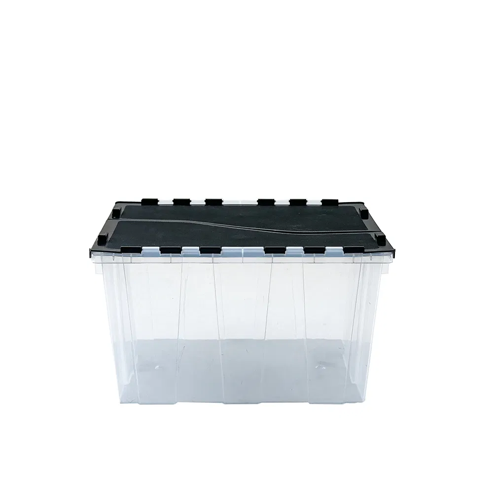 15 Gallon Flip up Clear Plastic Storage Container Box