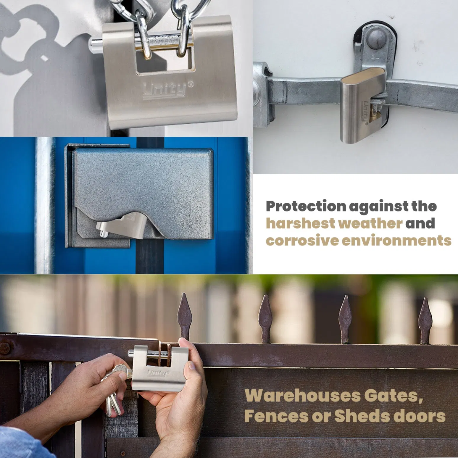 Block Lock Conex Lock Container Lock Stainless Steel Keyed Alike Armored Padlock for Container Gate Trailer