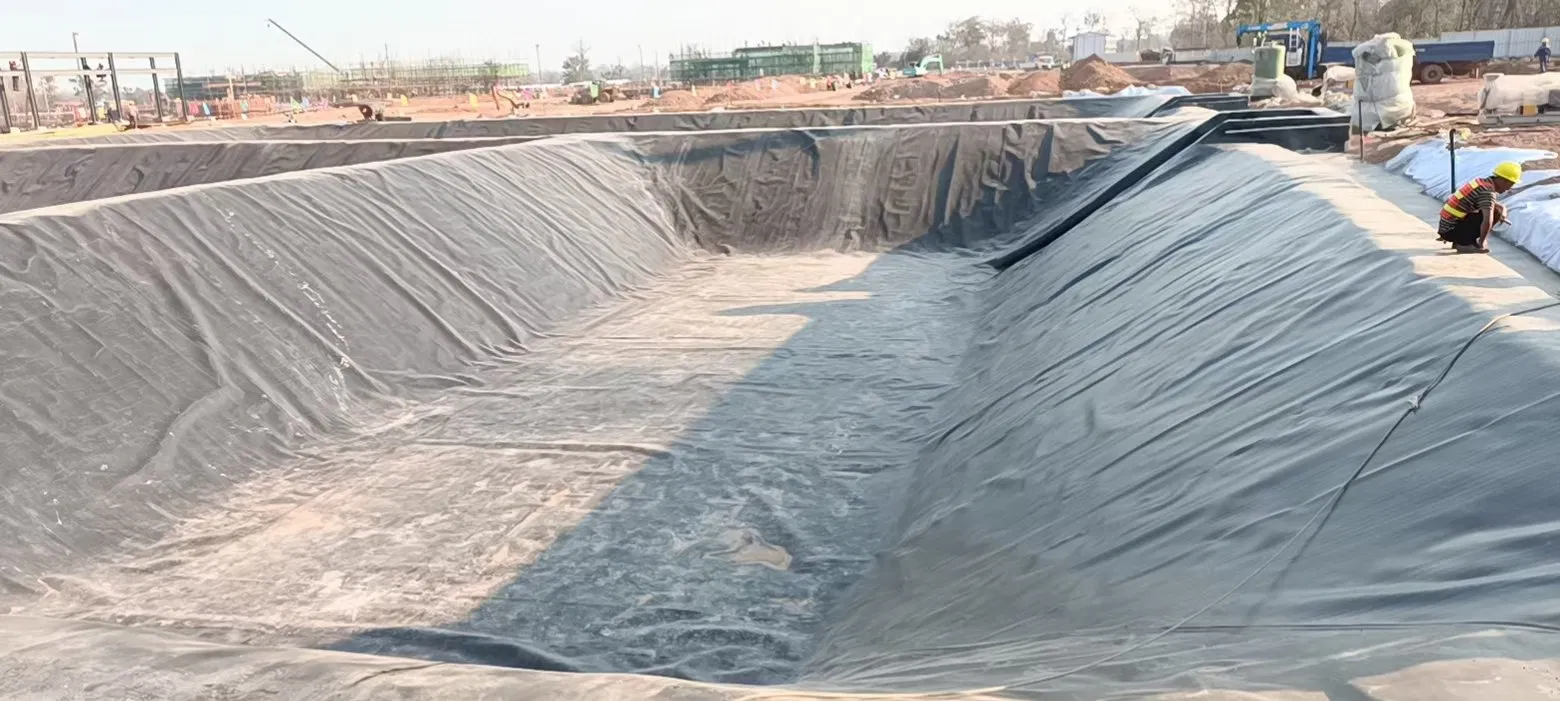 750 Microns HDPE Geomembrane Fish Farming Liner LDPE EPDM PVC Water Reservoir Geomembrane