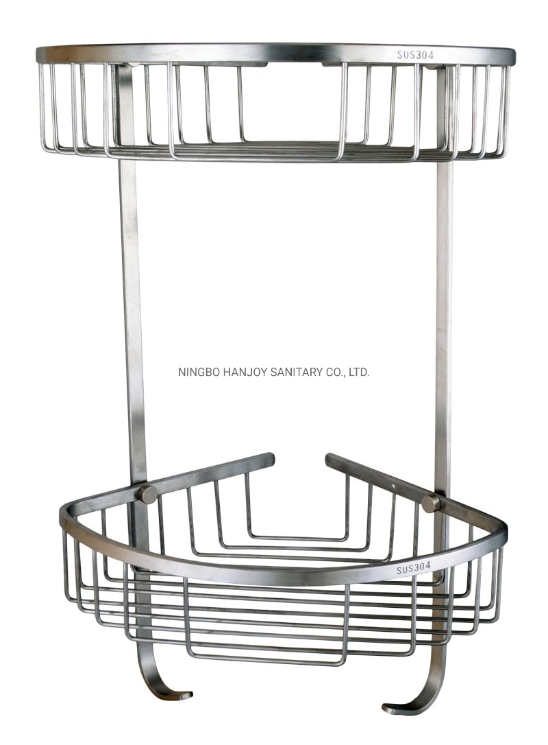 Тройная подвесная полка для ванной из нержавеющей стали 304