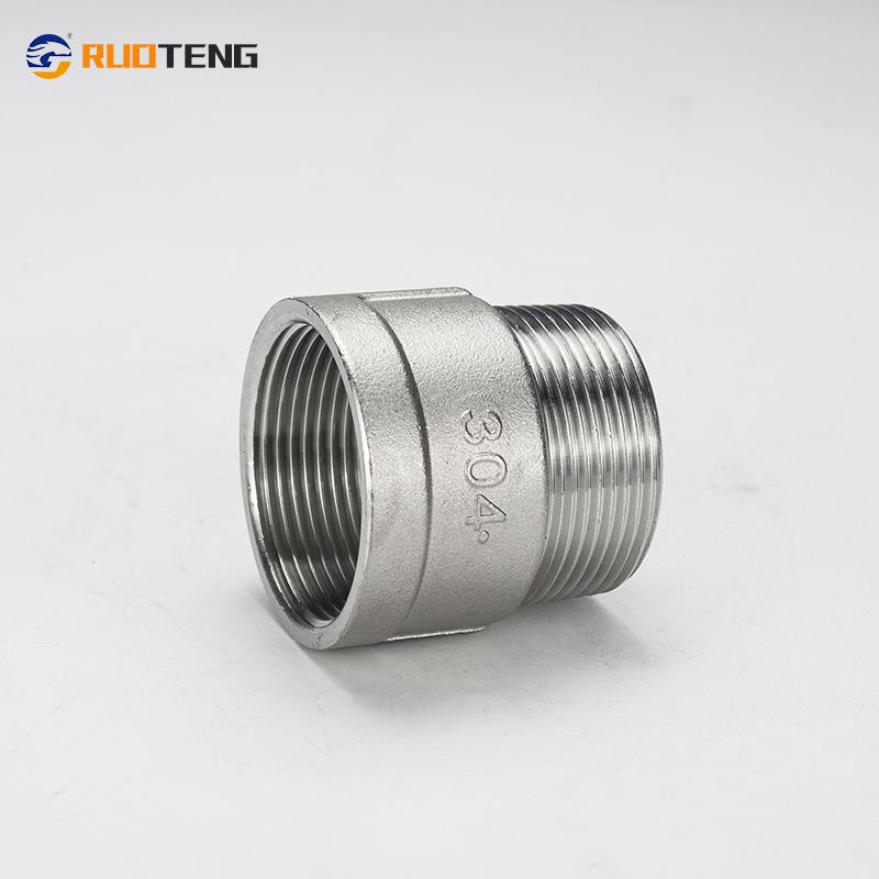 [Ruoteng] Factory Direct Sale High Quality Plumbing Material Pipe Fittings 304 Stainless Steel Male and Female Socket