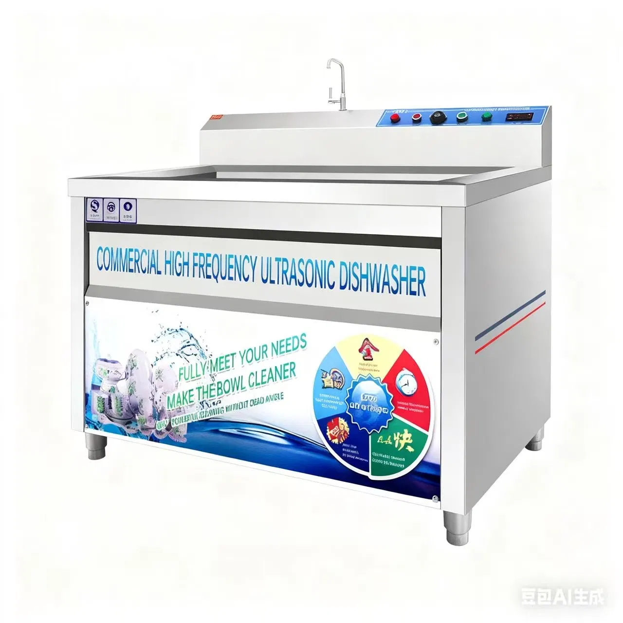 Restaurants, Hote, and Canteens Commercial Ultrasonic Dishwasher