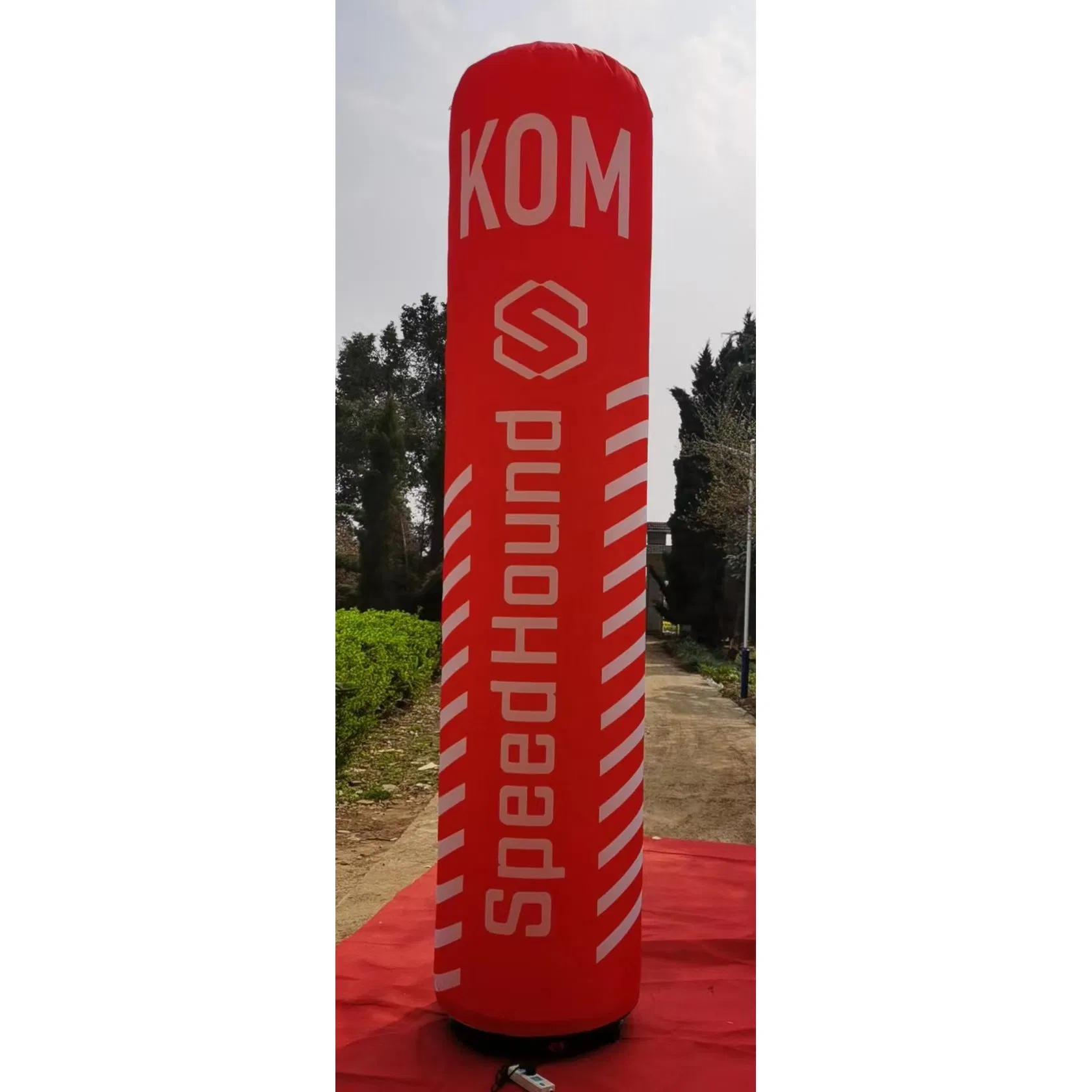 Branded advertising inflatable pillar tube column for outdoor events