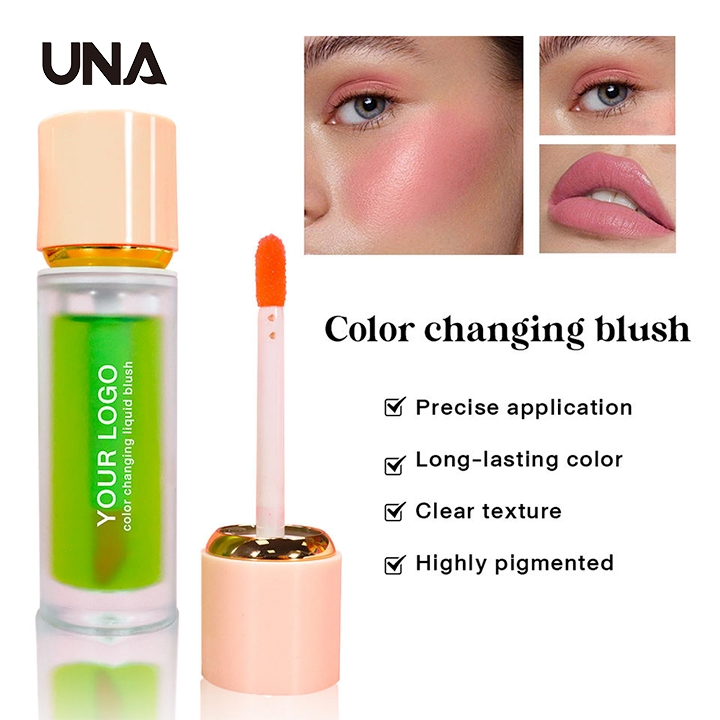 Custom Private Label Color Changing Blush Cheek Soft Creamy Vegan Makeup High Quality Liquid Blush Oil