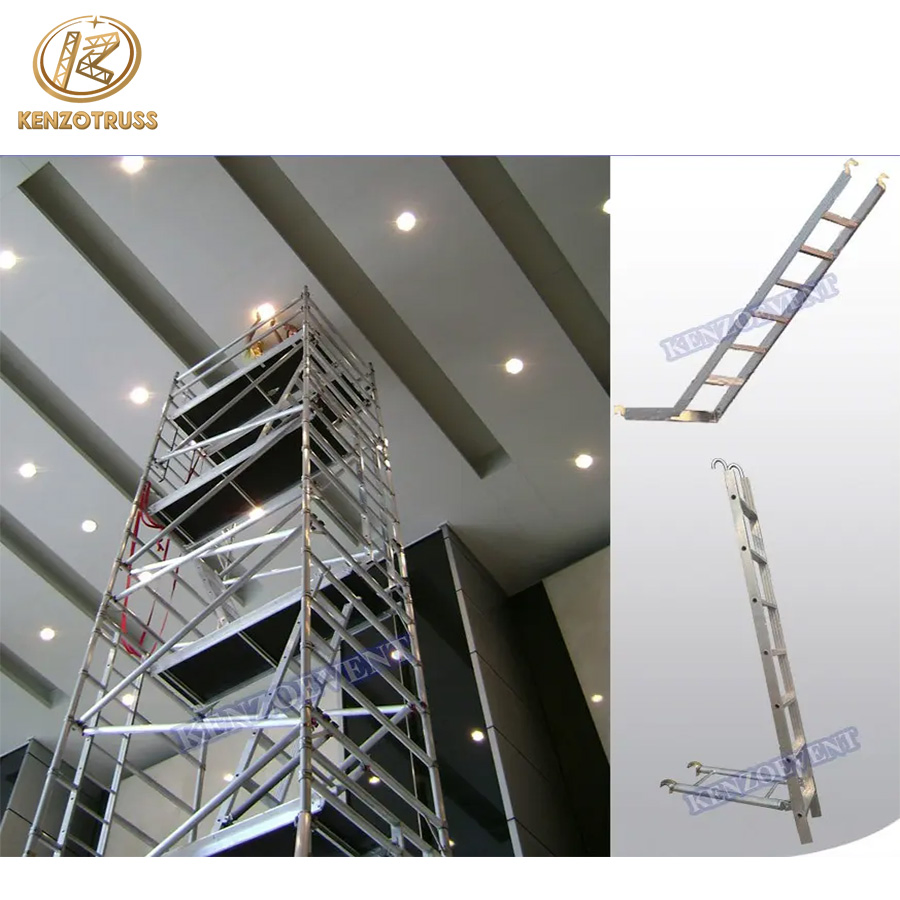 Aluminum Mobile Adjustable Height Scaffolding for Construction