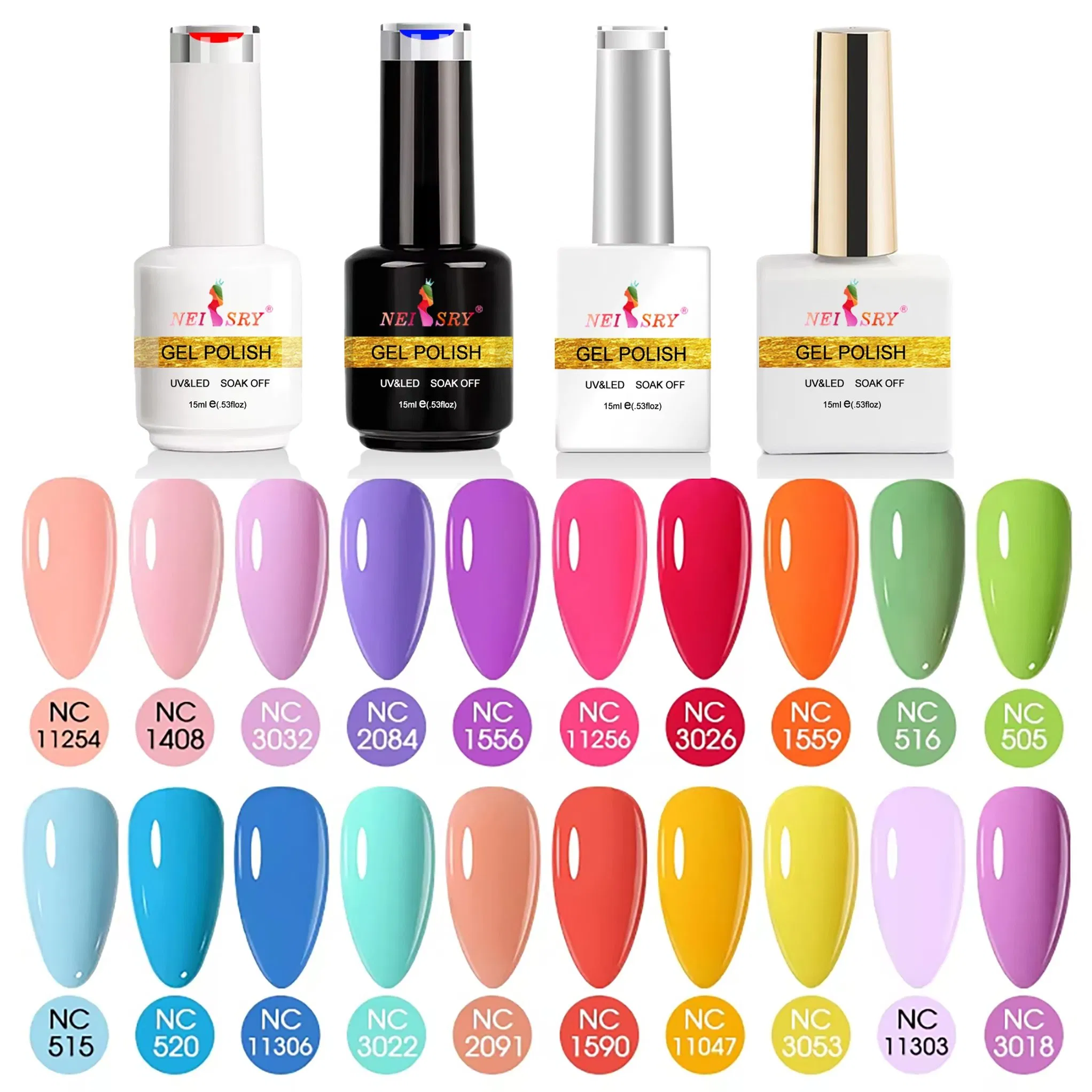 Neissry Solid Nail Gel Gel Nail Polish Hema Free Gel Nail Color Nail Gel for Long-Lasting Shine