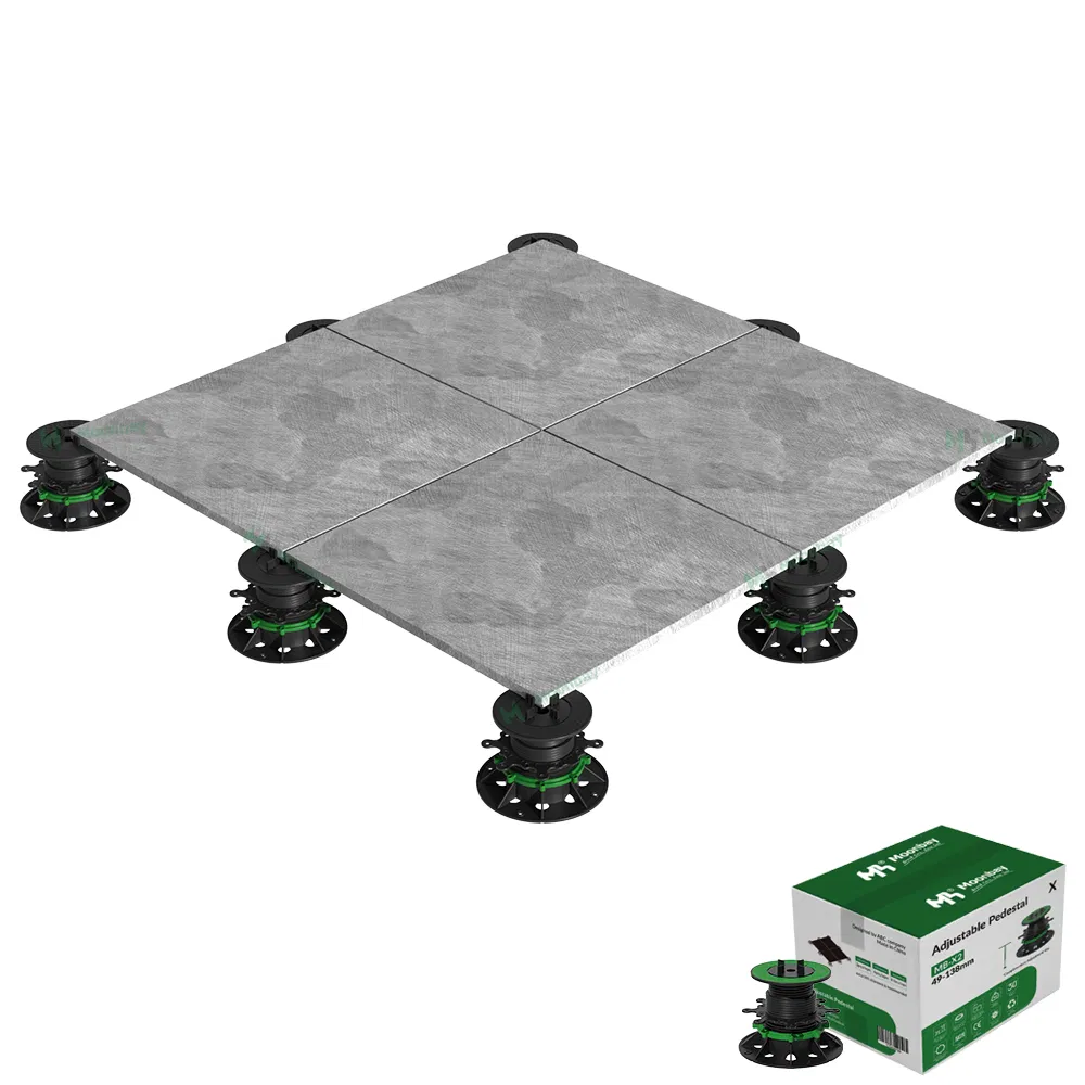 Adjustable Plastic Raised Floor Pedestal Porcelain Tile Supportl for Paving