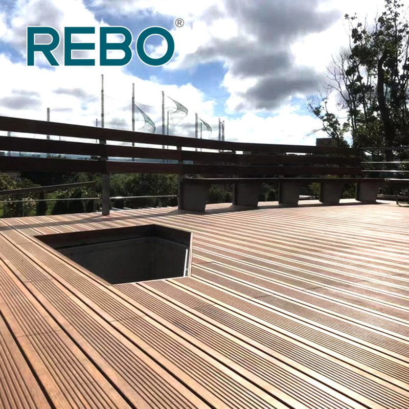 Fireproof Eco-Friendly Bamboo Outdoor Decking Flooring Board