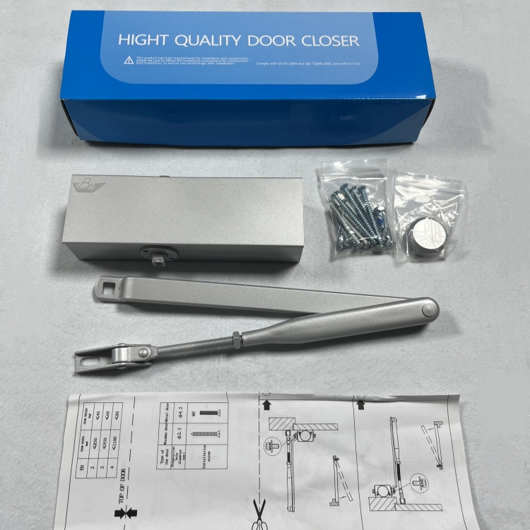 High Quality Hydraulic Fireproof Two Way 180 Degree Open Door Closer Machine Non-Handed Surface- Mounted En4 Door Closer