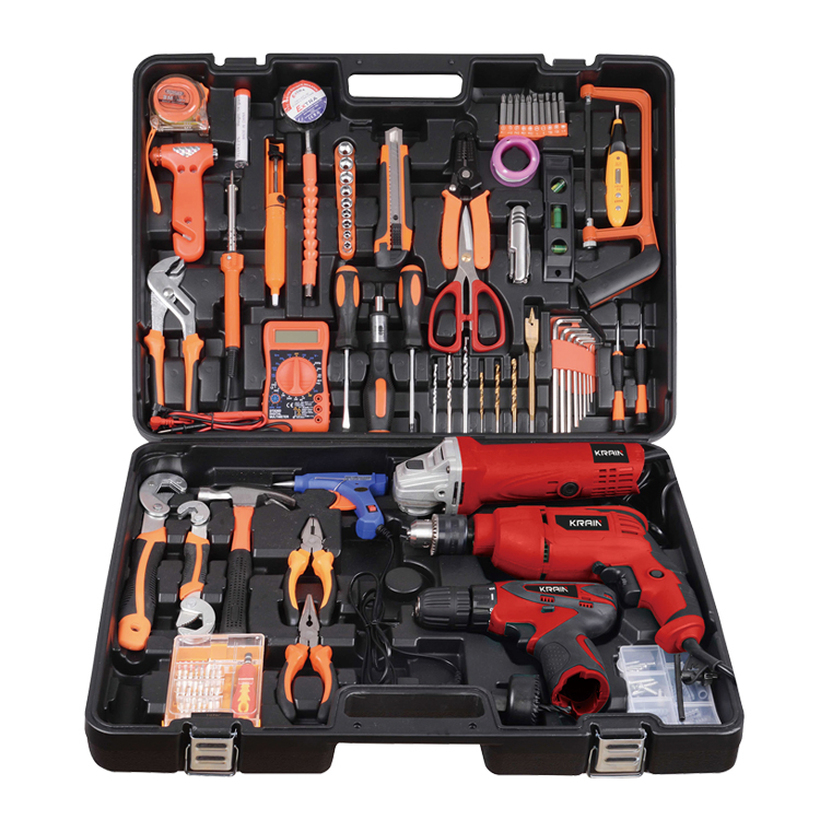 Pliers Hand Tools Knife Wrench Saw Impact Drill Tools Set