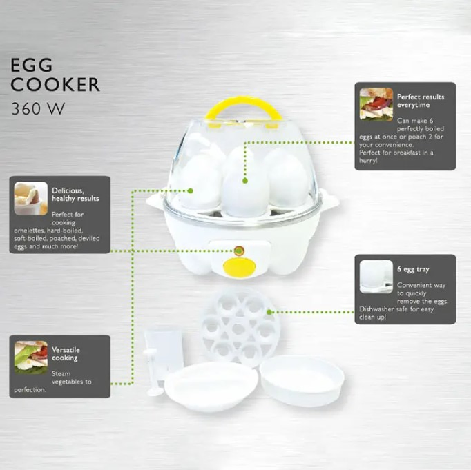 Smart Egg Cooker with Multi-Function Settings for Effortless Meal Prep