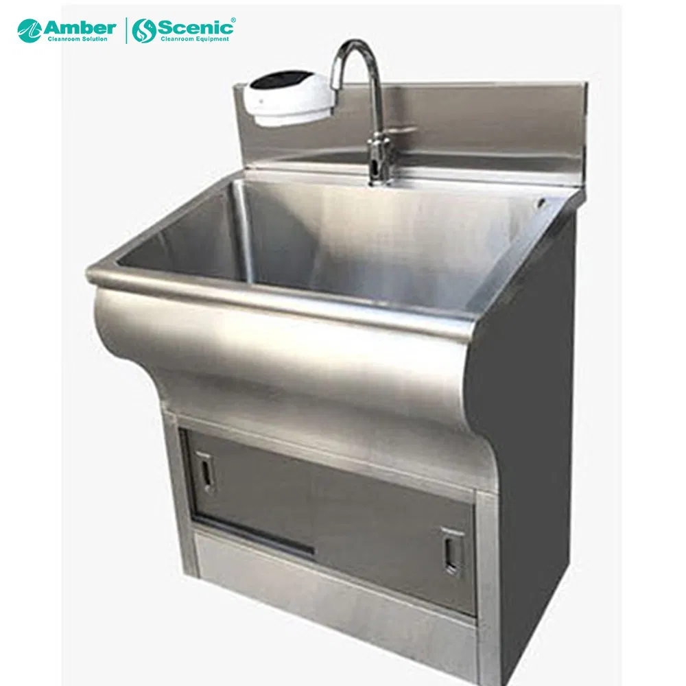 Cleanroom Hospital Stainless Steel 304 Wash Sink Anti-Microbial Wash Sink