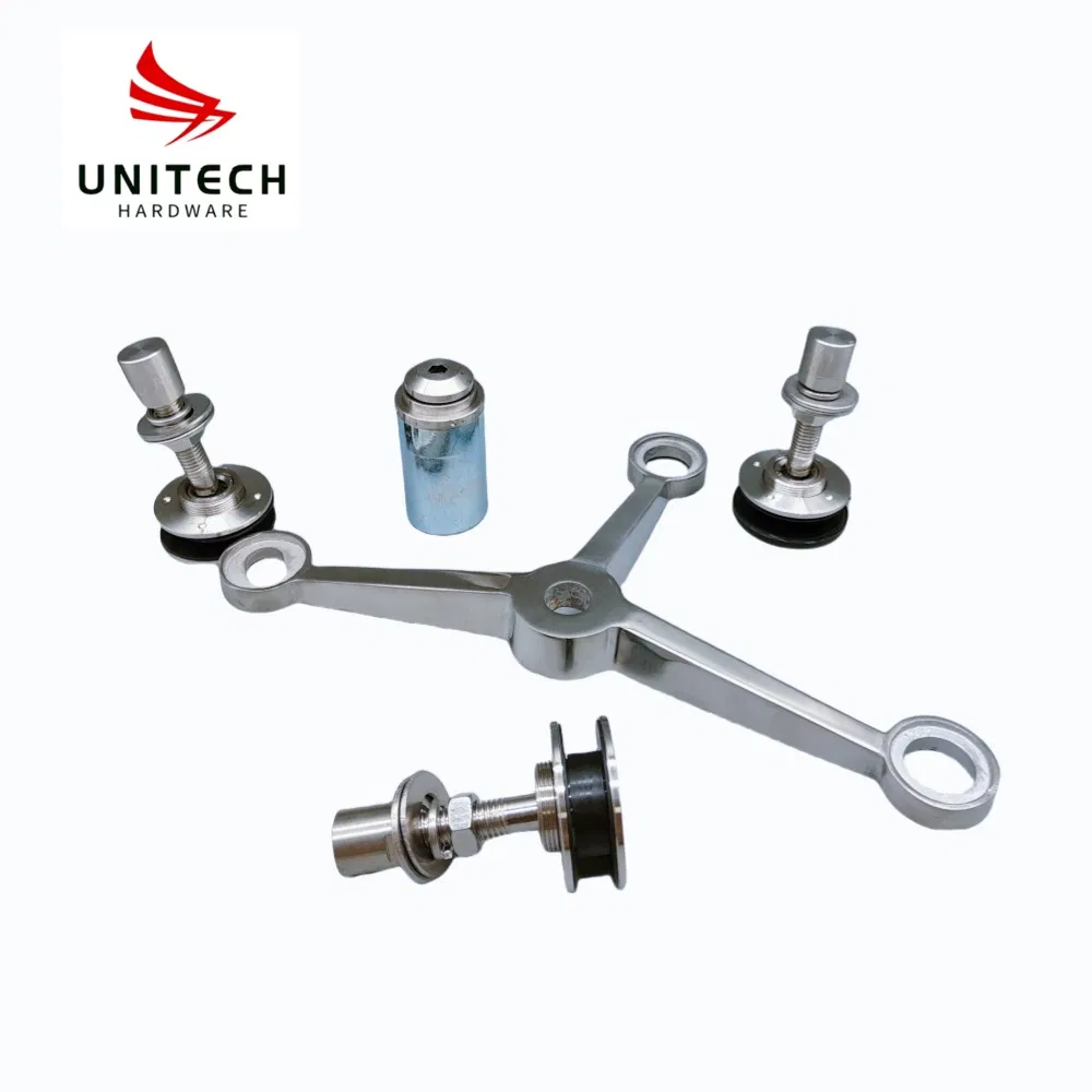 Stainless Steel 316 Glass Curtain Wall Holder Glass Connector Spider