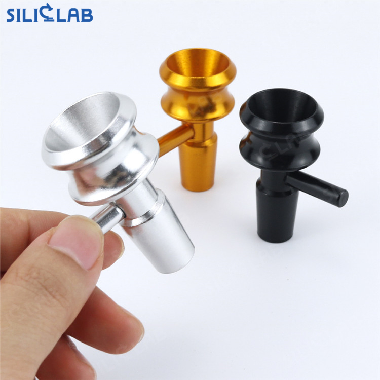 14mm Aluminium Alloy Smoking Bowl Pot for Smoking Tobacco Cigarette Bubber Water Pipe Accessories Style 1