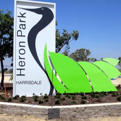 Stainless Steel Guide Sign Spirit Fortress Square Standing Sign Park Custom Stand Sign