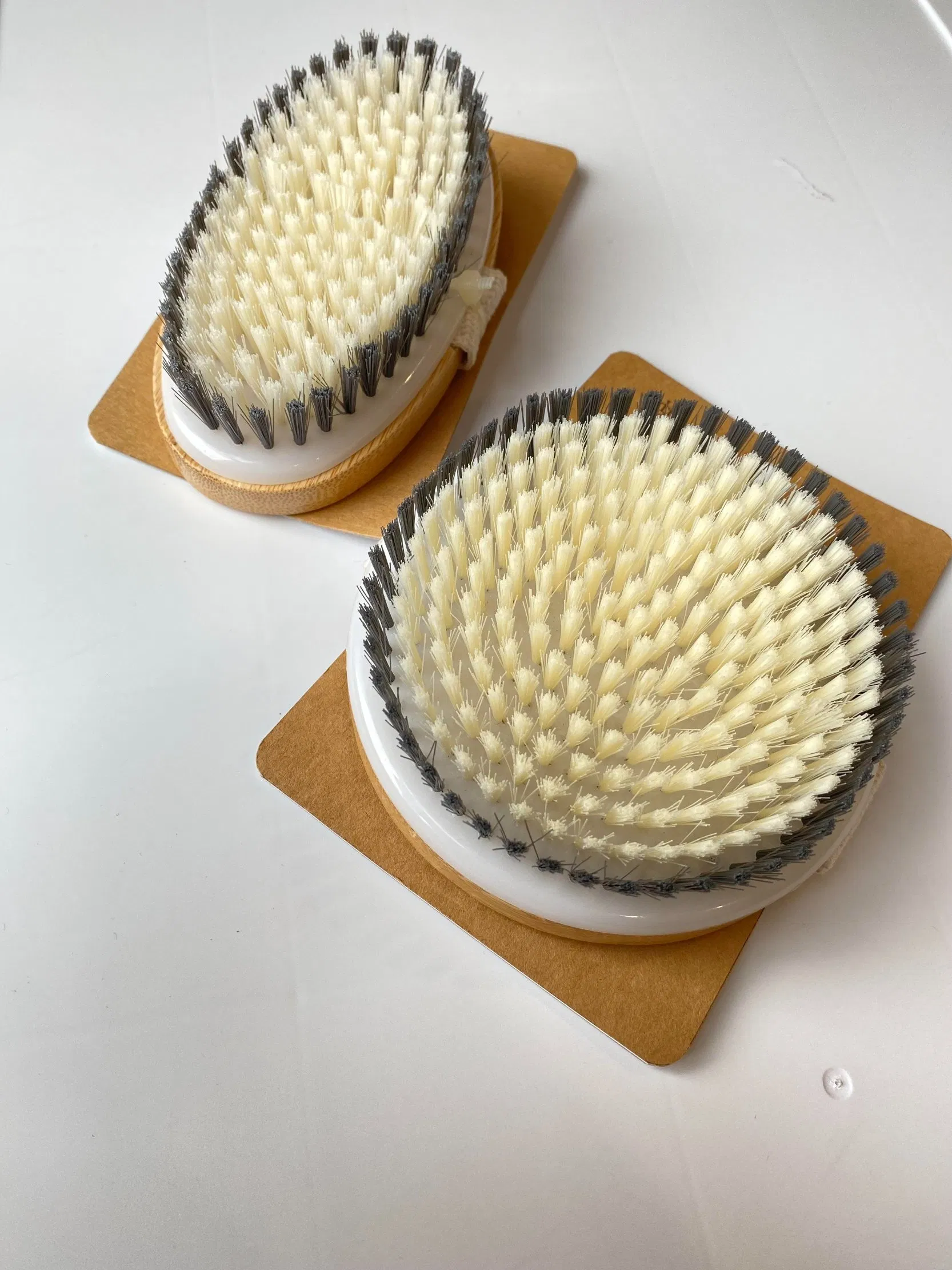 2025 Wholesale Fashion Exfoliating Bath Brush/High Quality Wooden Handle Brush/Moso Bamboo Bath Brush