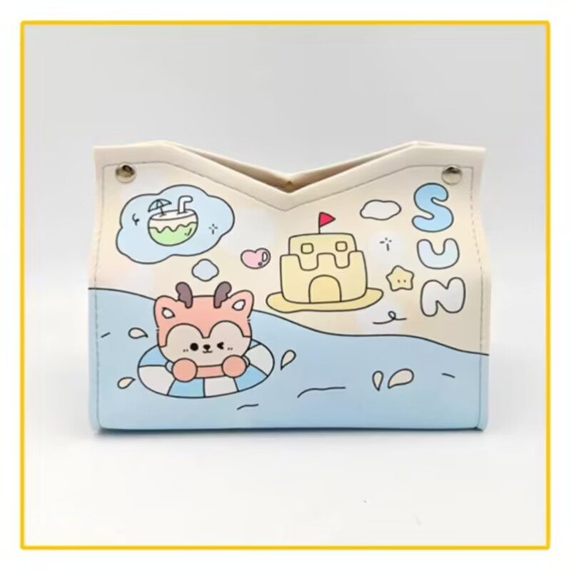 Wholesale New Design Cartoon Car Living Room Customised Tissue Box