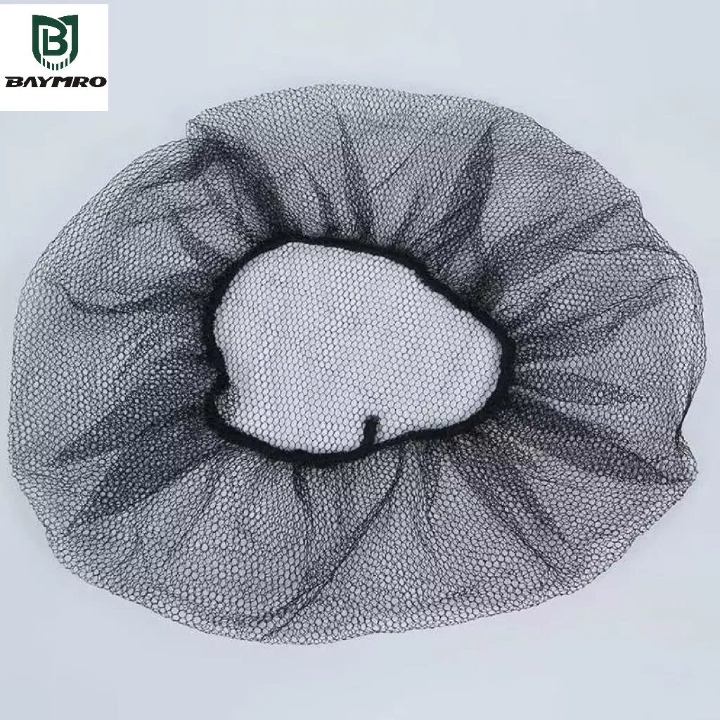 Wholesale Disposable Cap Nylon Mesh Breathable PP Cap Nonwoven Round Hairnet Cap En 13688