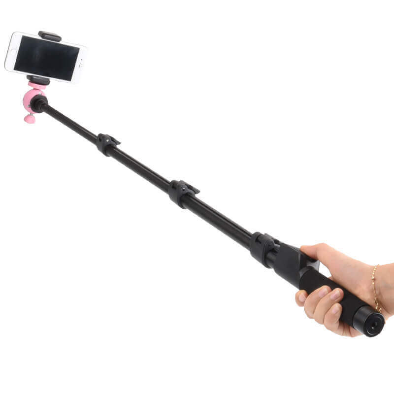 Bluetooth Selfie Stick Tripod Stand with Remote for iPhone, Camera, Phone