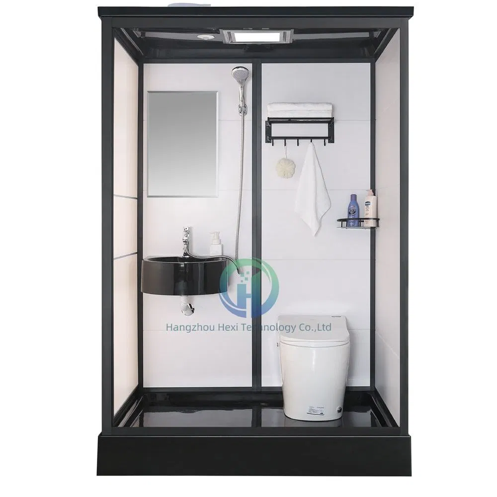 Prefab Bathroom with Integrated Toilet and Shower Sanitary Ware