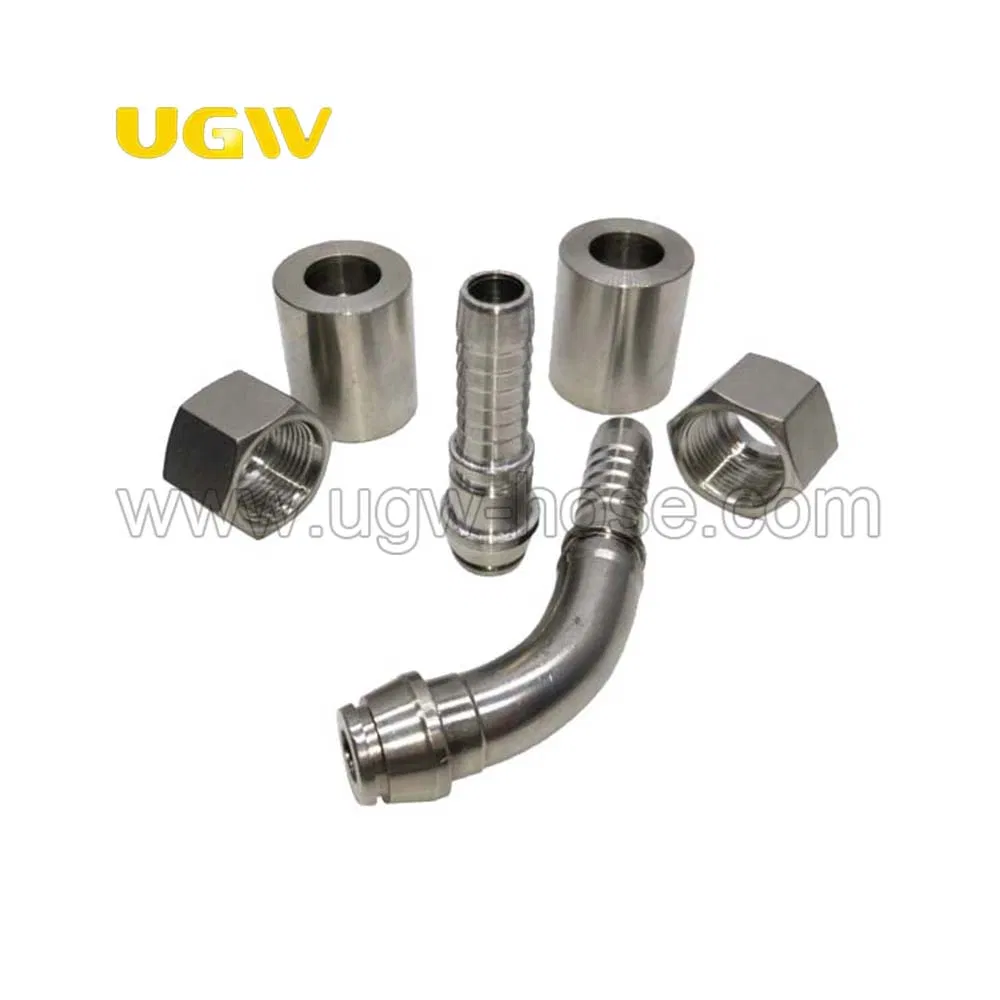 Stainelss Steel Hydraulic Male Coupling 43 Series Crimp Hose Fitting