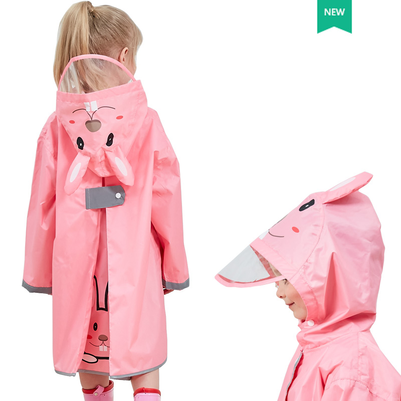 Fashion Best Raincoat Waterproof Rain Poncho Price Rain Coat for Kid with Hat
