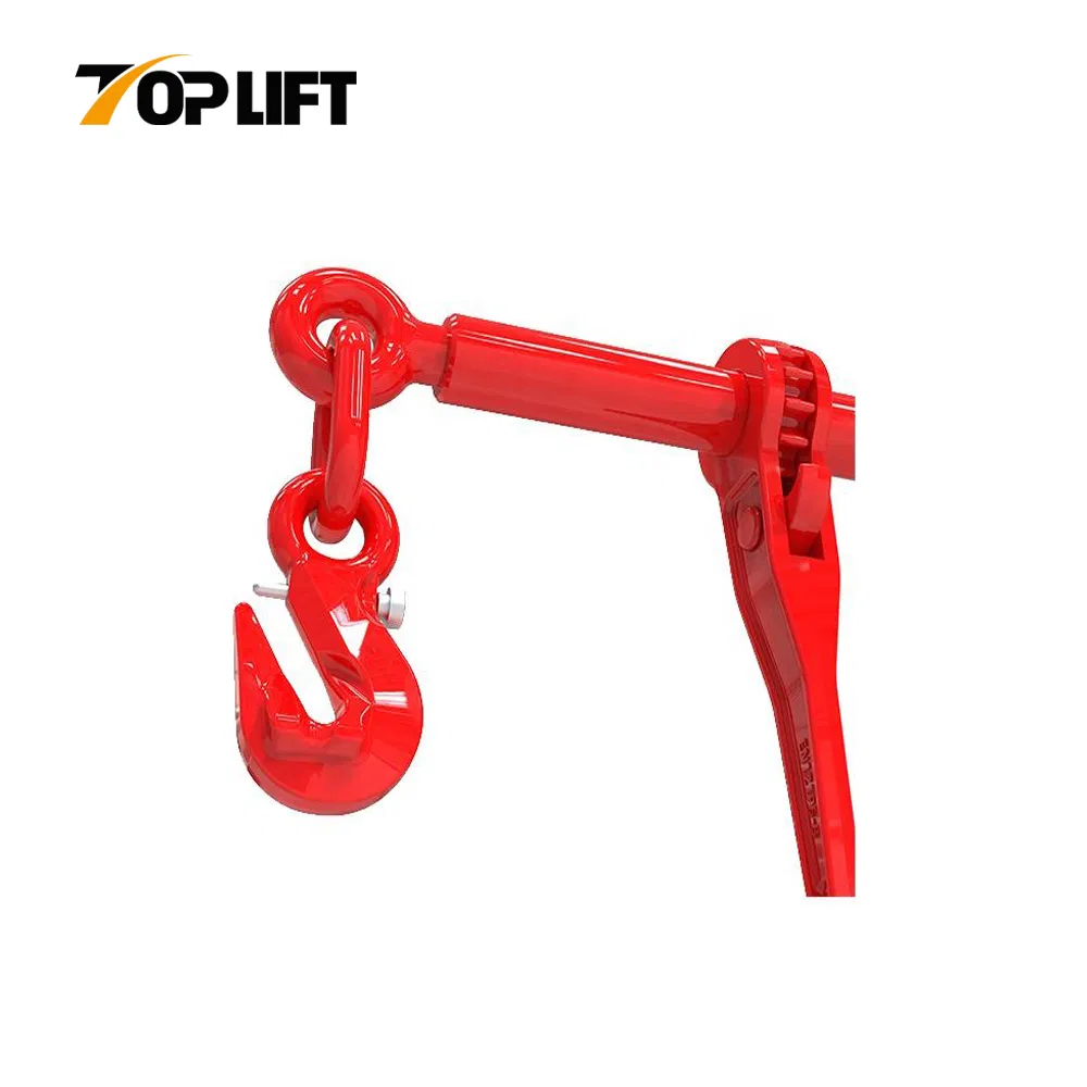 High Strength G80 40kN Ratchet Binder with Safety Hooks