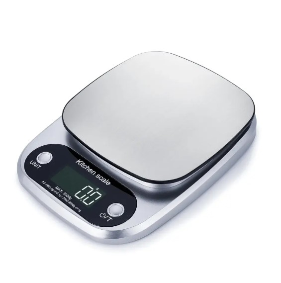 Кухонные весы Food Gram с LCD дисплеем и стальным корпусом