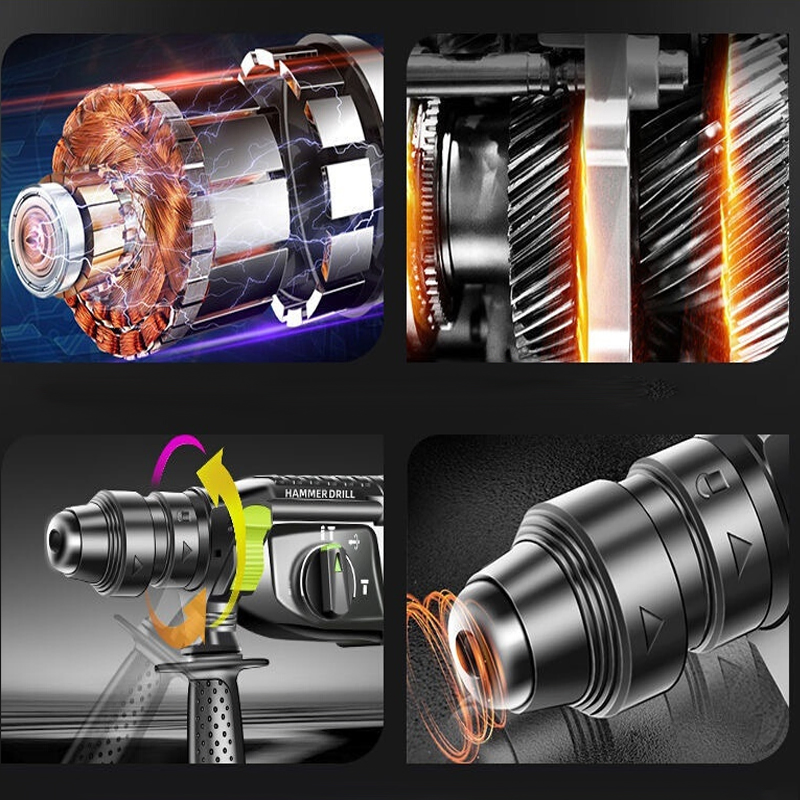 Populus New Arrival Industrial Quality Rotary Hammer Power Tools 800W Electric Hammer for Iragi Market