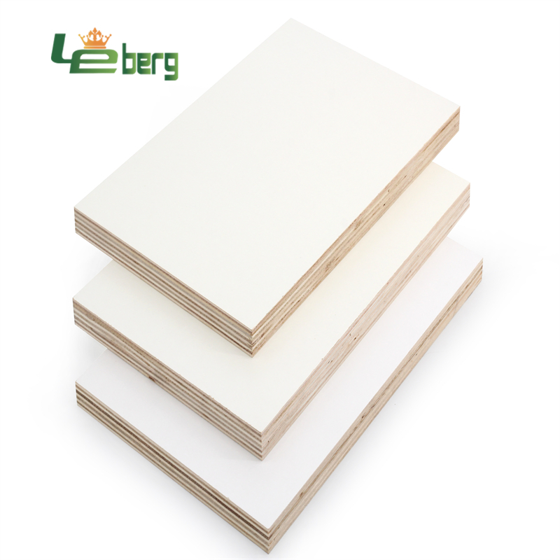 16mm 18mm Furniture Grade High Gloss White Melamine Plywood