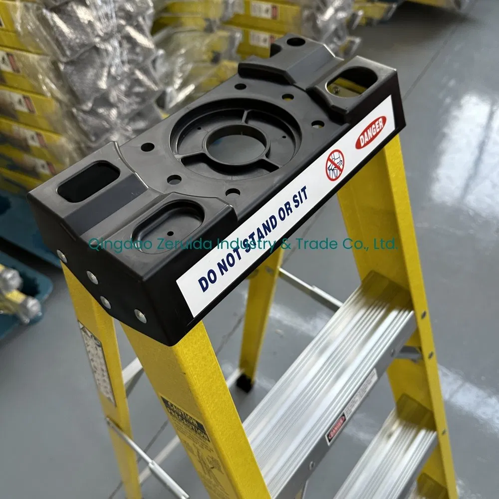 150kgs Load Capacity Factory Directly Sale Fiberglass Step Ladder / Aluminum Ladder