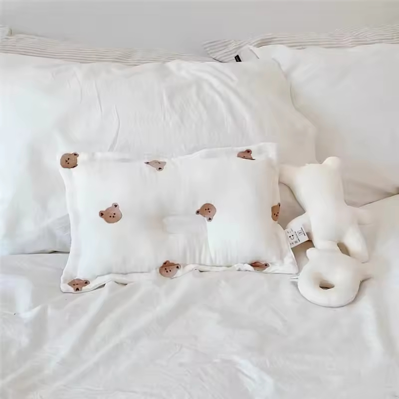 Kids Pillow with Cotton Soft Baby Pillows for Newborn Sleeping
