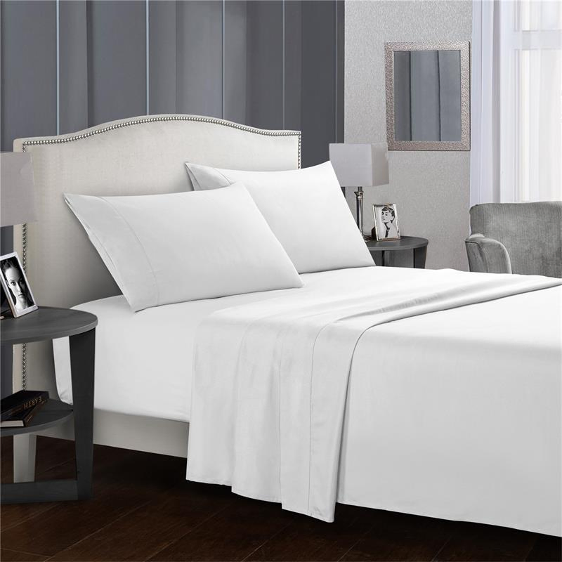 500 Thread Count White Stripe Cotton Duvet Set Luxurious Cotton