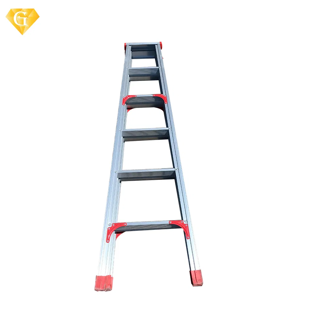 Heavy-Duty Aluminum Alloy a-Frame Step Ladder with Tool Tray