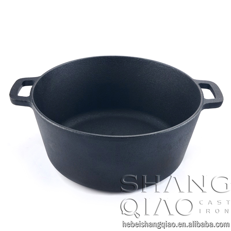 Чугунный жаровня-кастрюля 10 дюймов с крышкой