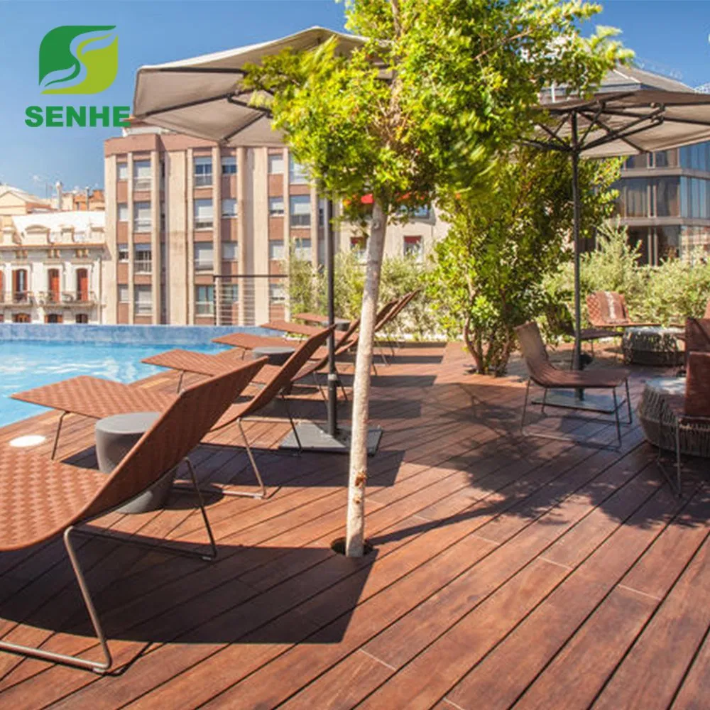 High Density Strand Woven Bamboo Flooring 15mm Thickness Solid Bamboo Floor