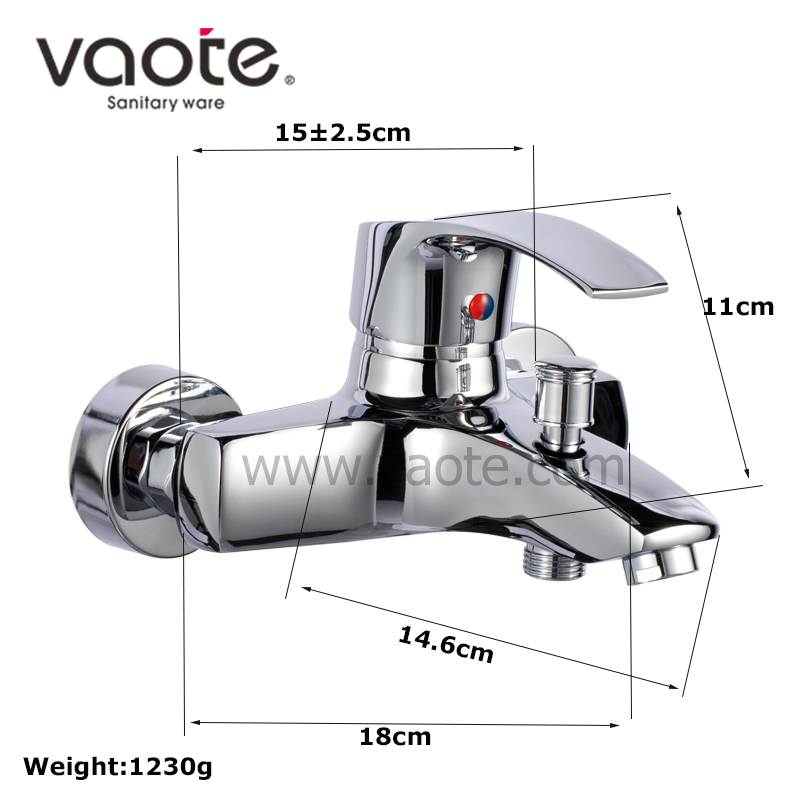 Popular Design Brass Chrome Single Lever Bath Mixer (VT 14501)