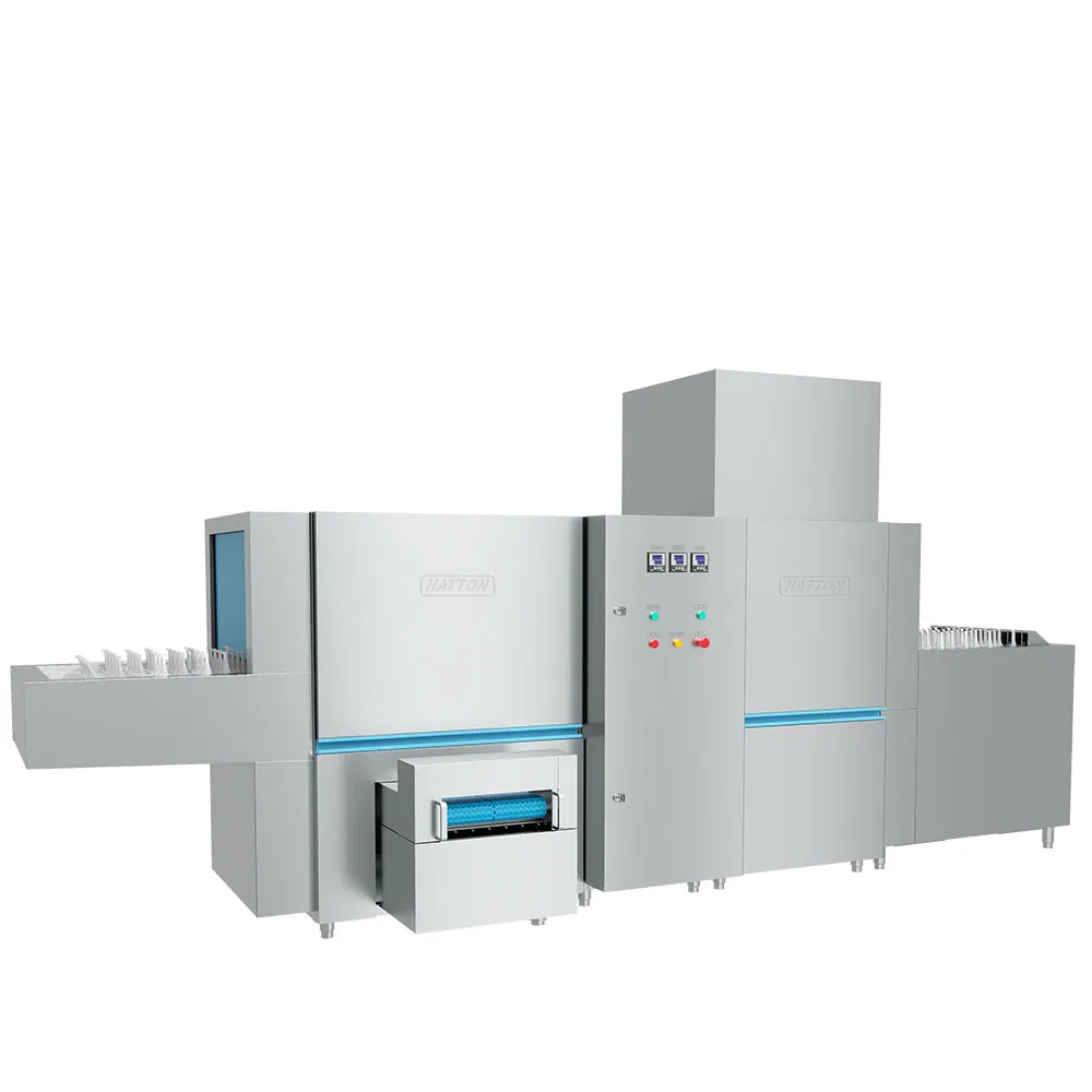 High-Performance Flight Conveyor Dishwasher (2 washing&rinsing, 2 dryer)