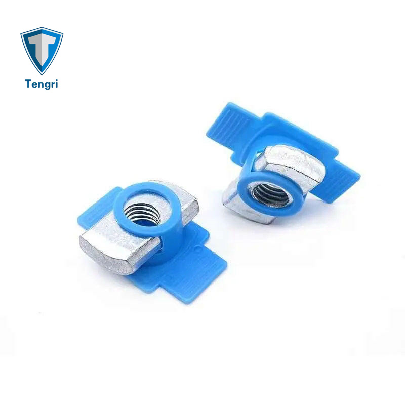 Factory Plastic Wing Nut Channel Spring Nut Solar End Clamps Spring Nuts