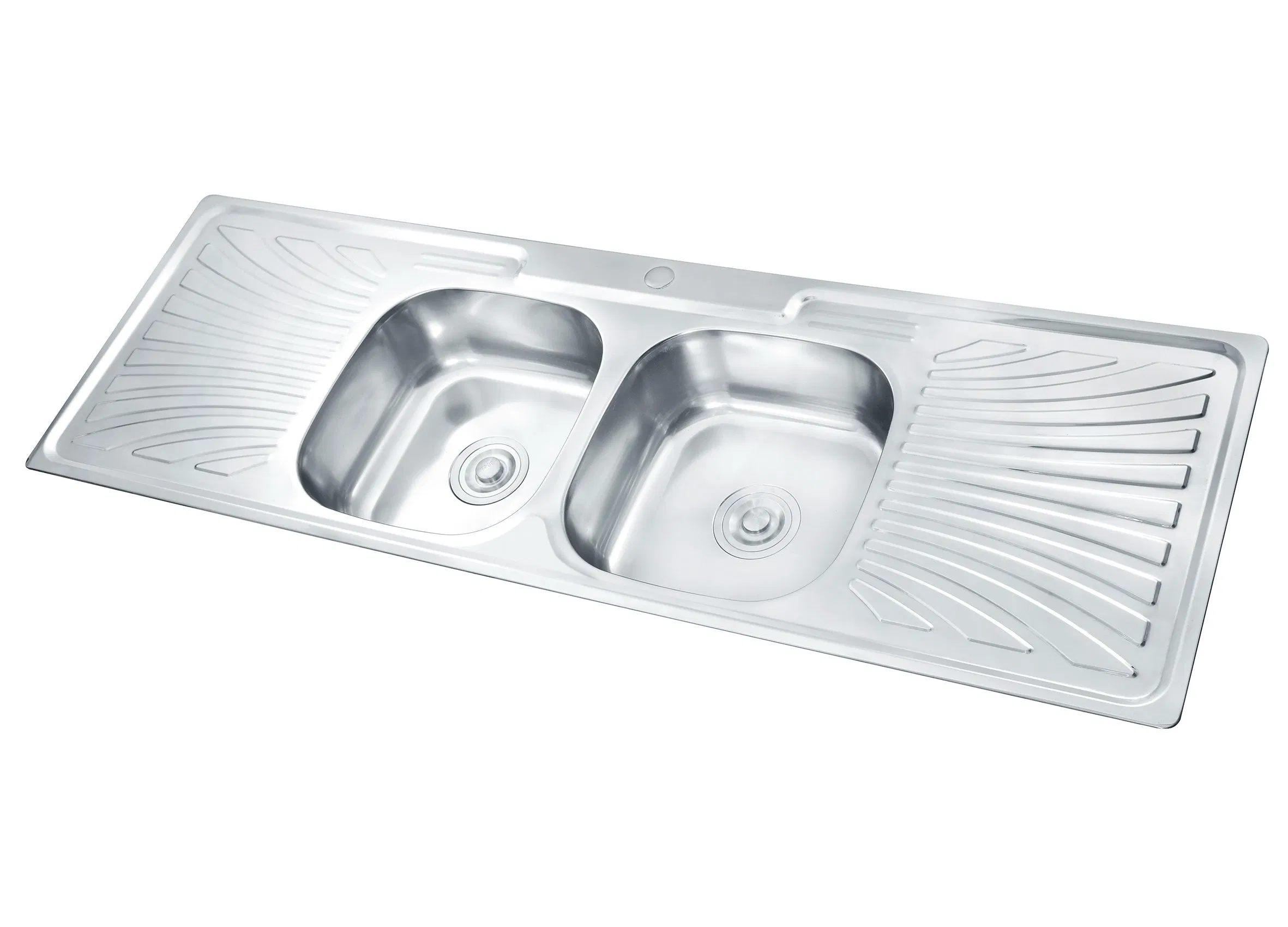Popular Kitchen Double Bowl Stainless Steel Kitchen Sink Modern Design Kitchen Sink with Drainboard