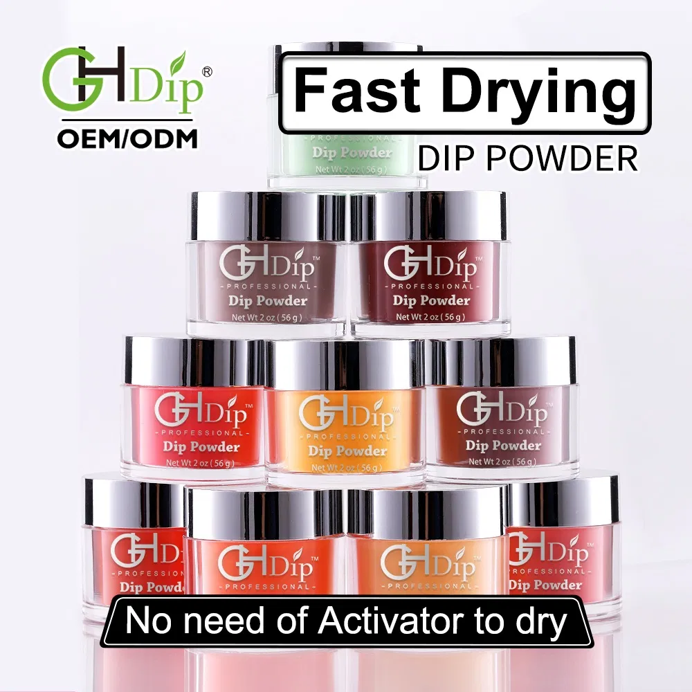 Custom Private Label 2000 Colors Fast Drying Nail Dipping Powder