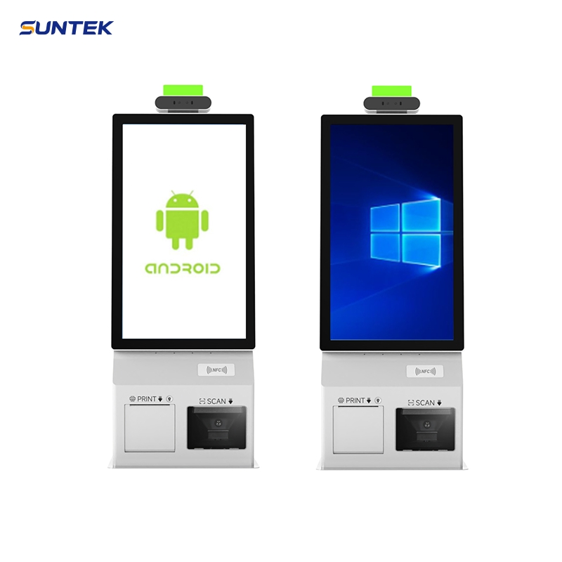 Suntek Restaurant Ordering Machine Self Service Self Terminal Checkout Payment Kiosk Tabletop Kiosk