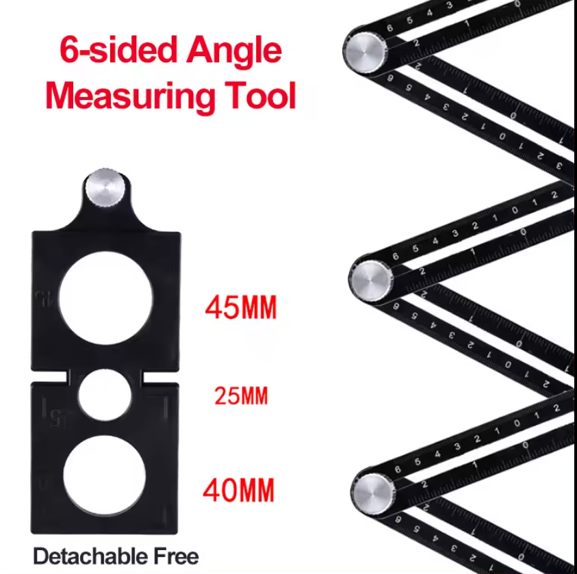 High Quality Tile Cutting Hole Six Fold Ruler