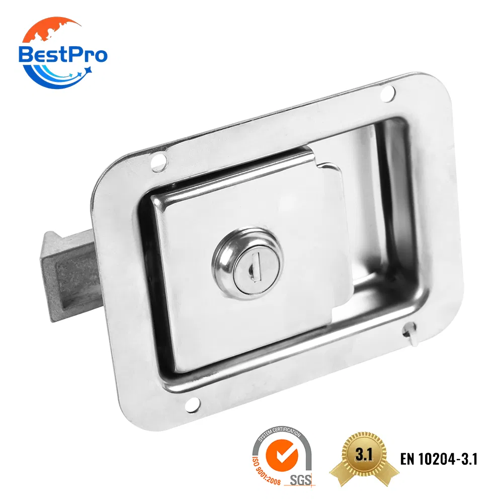 Custom Non-Standard Stainless Steel Small Cam Lock Heavy Duty Lock Black Paddle Latch for Toolbox RV Doors Cabinet Enclosure Box Case