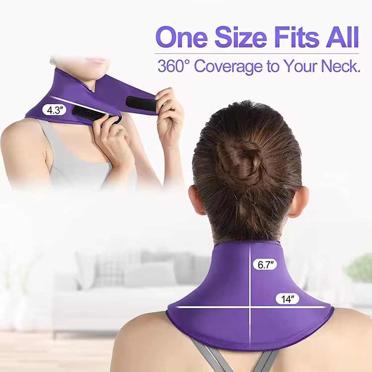 Best Selling Products 2024 Cold Compress Flexible Solid Gel Neck Ice Pack Wrap for Swelling Injuries