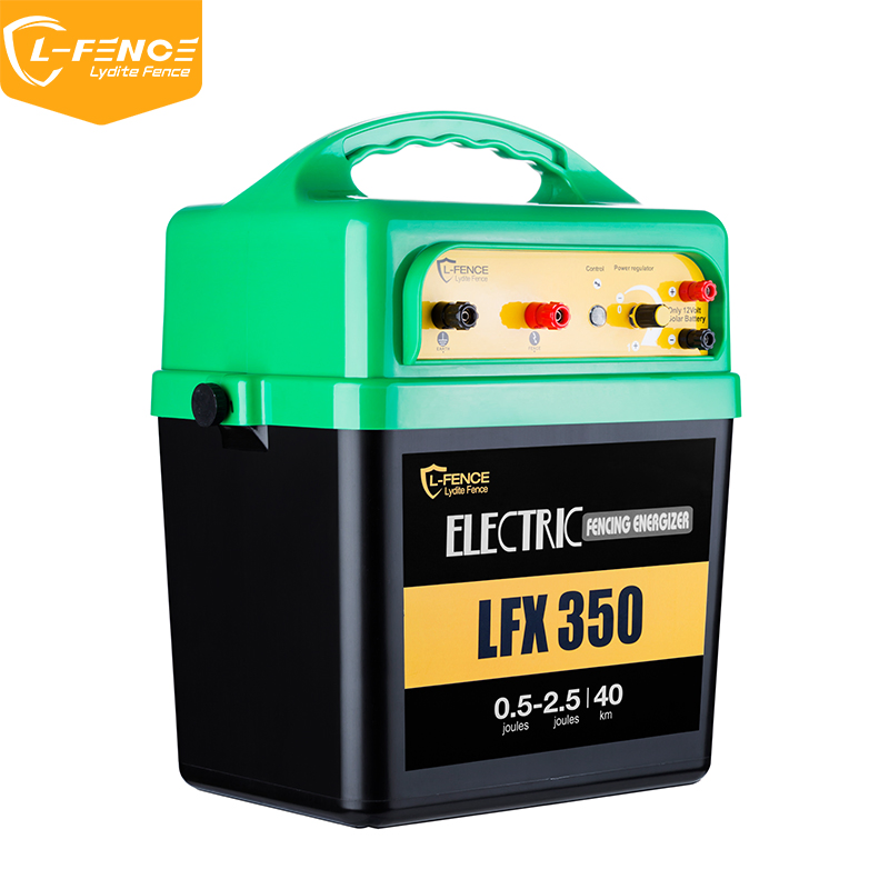 Lydite Farm Solar Fence Charger Energizer with 25W Solar Panel