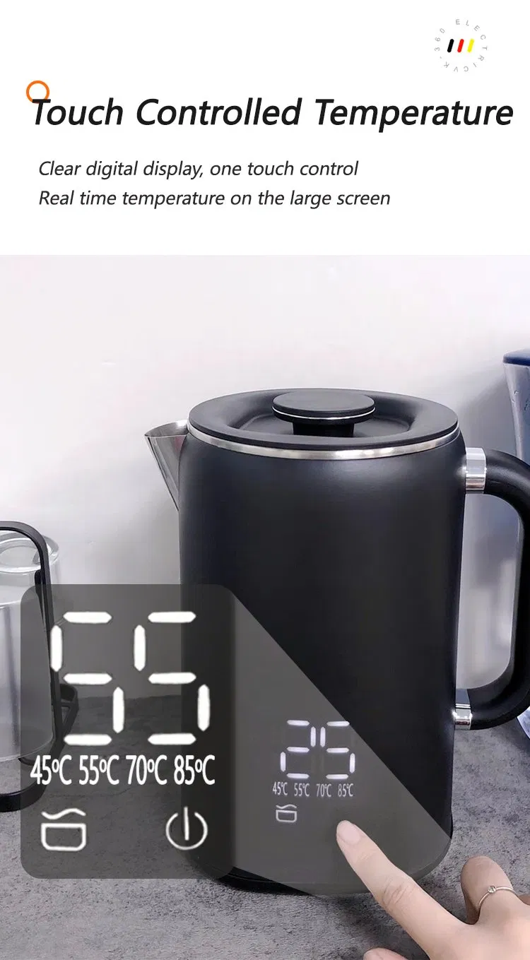 High Quality Electric Russian Samovar Hervidor De Agua Electrico 2 in 1 Water Kettle Teapot Kettle Set for Home Kitchen