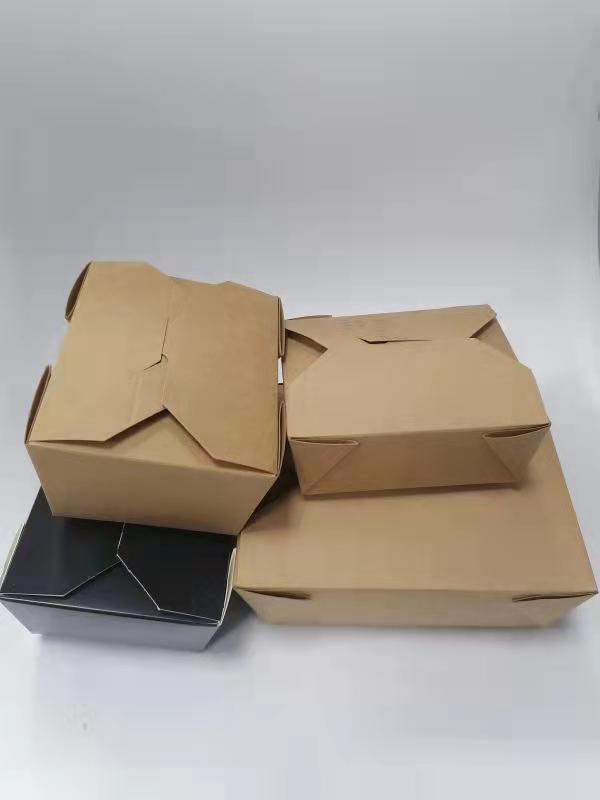 PE /PLA /Water-Based to-Go Boxes Series Custom Fried Chicken Carton Take Away Food Grade to Go French Burger Fast Food Paper Fried Chicken Box