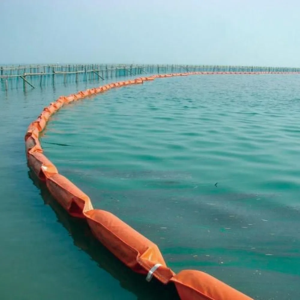 Water Pollution Control Oil Boom PVC Permeable Aquatic Silt Curtain
